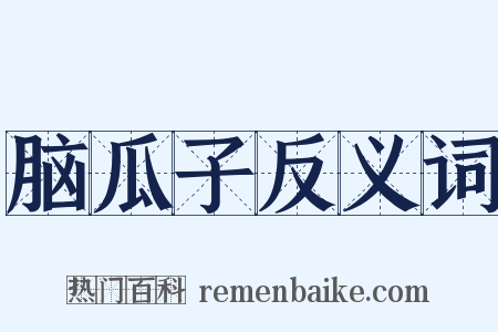 脑瓜子反义词是什么意思的图片